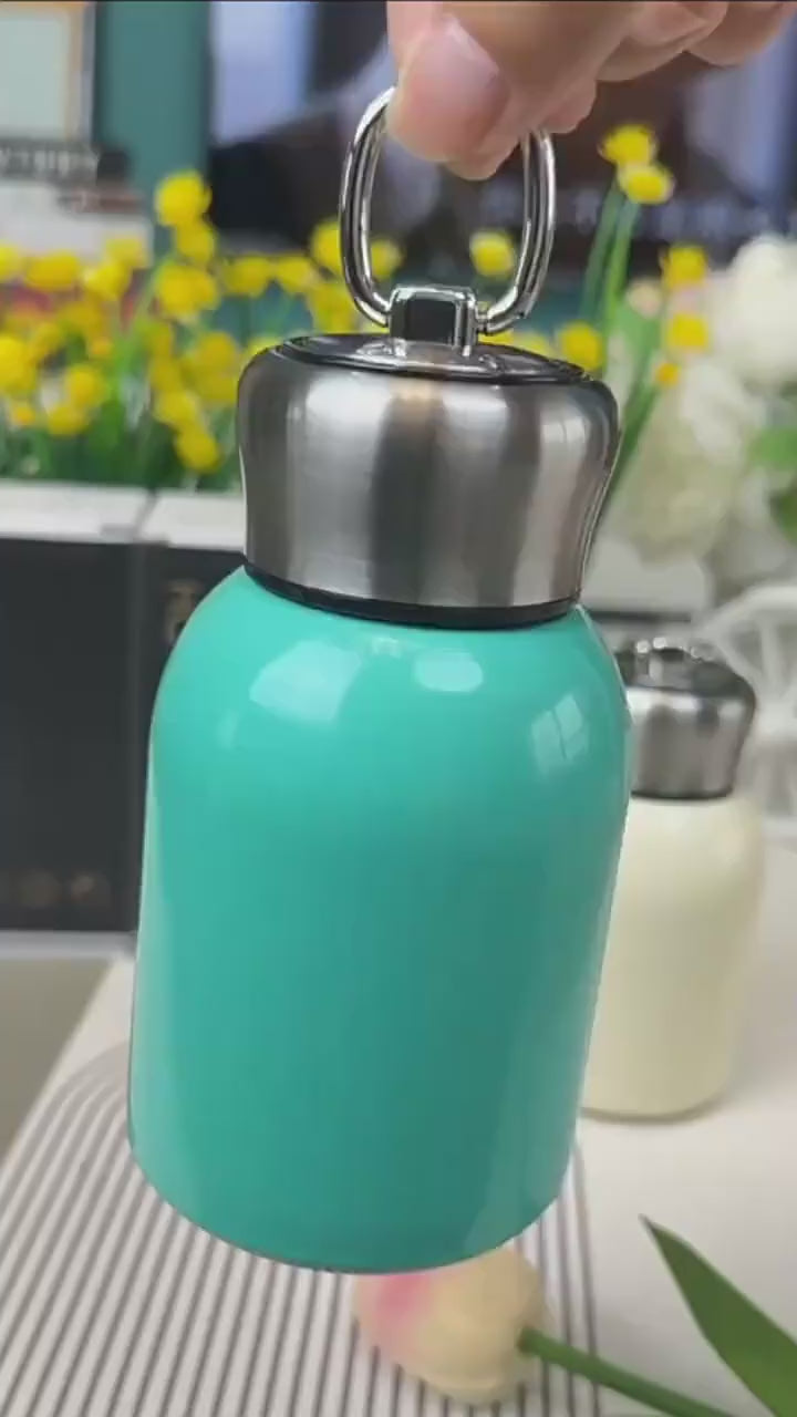 Modern 304 Stainless Steel Mini Thermos Cup High Color Value Business Travel Gift Small Fat Ding Design Cross-Border for Girls