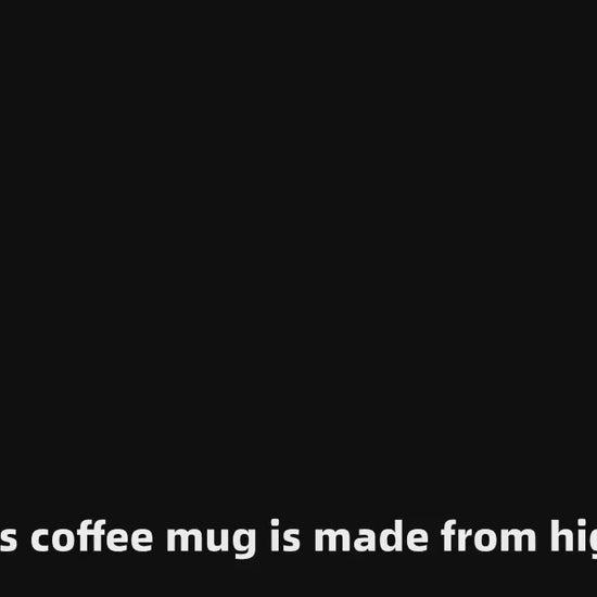 Handmade borosilicate glass coffee mug 200ml