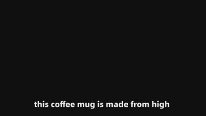 Handmade borosilicate glass coffee mug 200ml