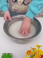 3pcs Stainless Steel Kitchen Tools Set – Chopper, Slicer, Grater &amp; Drain Basin