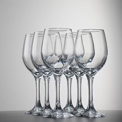 
Transparent glass goblet for restaurant and home use