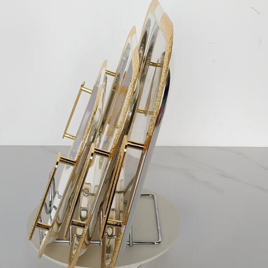 Luxury dressing table organizer with polished finish