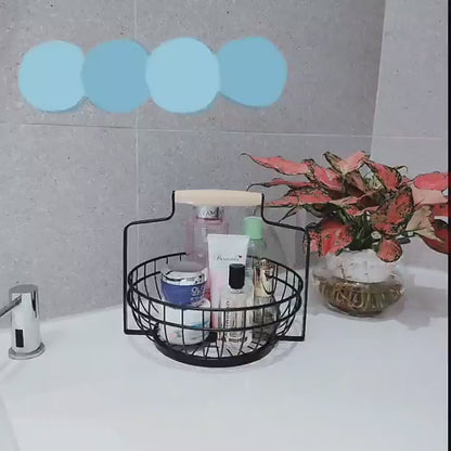 Dismountable Metal Fruit Basket Kitchen Use Fruit Standing Basket