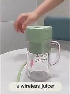Rechargeable USB Mini Portable Juicer Bottle Cup – Low Noise Wireless Juicer Blender