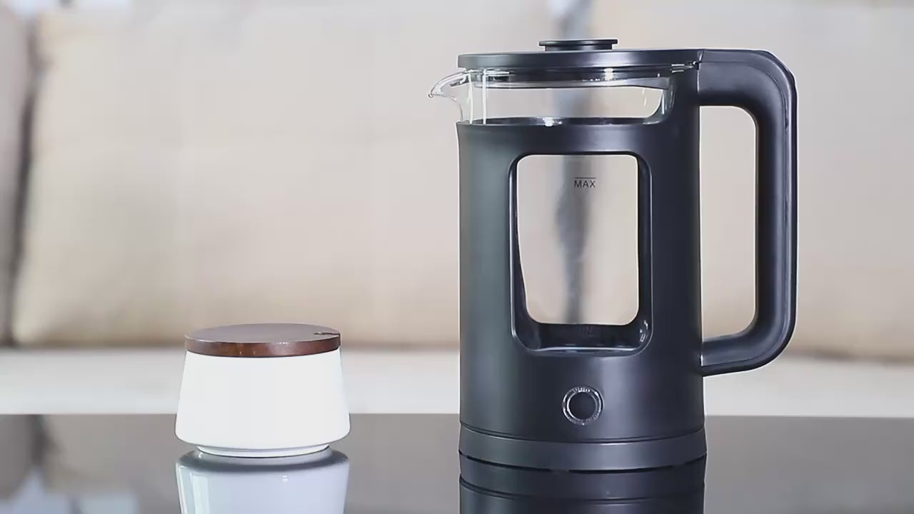 Bajaj 2L Glass Electric Kettle | Fast Boil Water Heater | Stainless Steel Heating Plate | Transparent Heat-Resistant Kettle