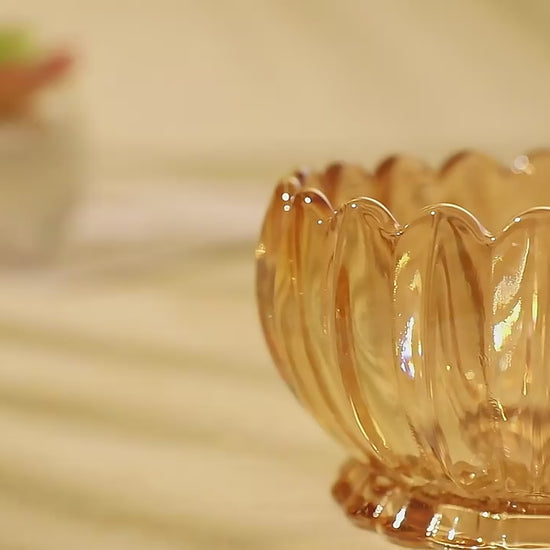 Food-safe transparent glass tableware