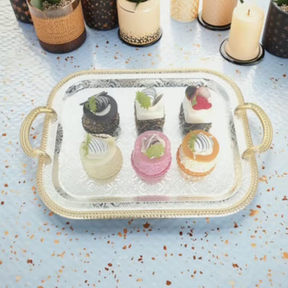 Stainless steel perfume and jewelry storage tray