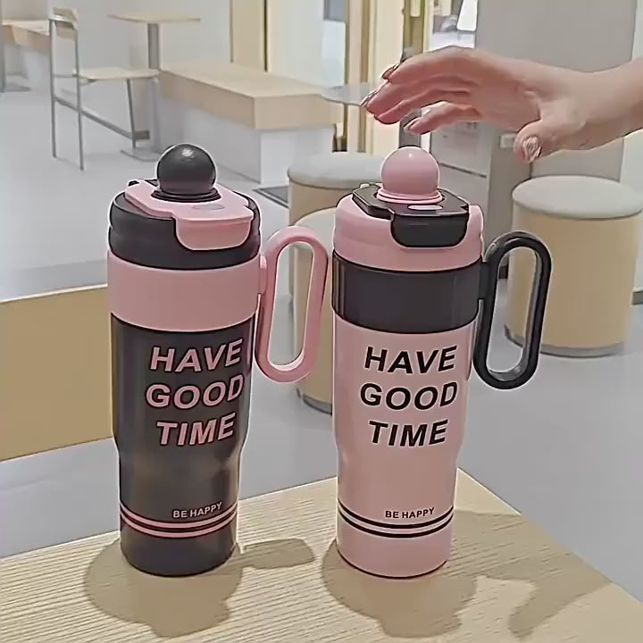 Food grade stainless steel insulated mug with lid