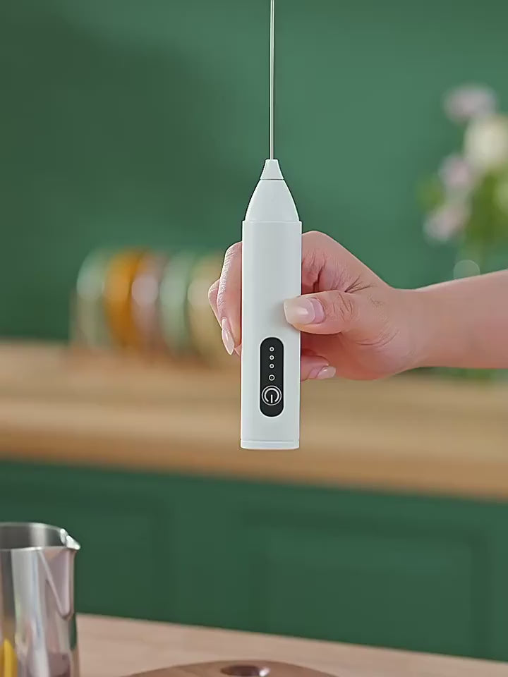 USB Rechargeable Electric Milk Frother Foam Maker Mixer Coffee Cream Drink Frothing Wireless Handheld Egg Beater
