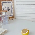 450ml / 15oz Sublimation Glass Cup with Handle, Bamboo Lid &amp; Straw&nbsp;